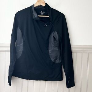 Paradox Women’s Small Black Gray Quarter Zip Thermal Sweatshirt